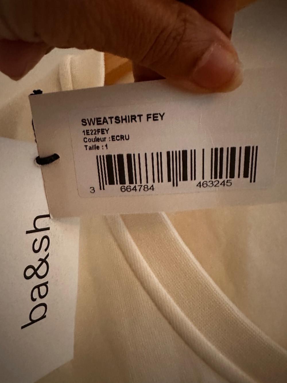 Ba&sh cropped sweatshirt